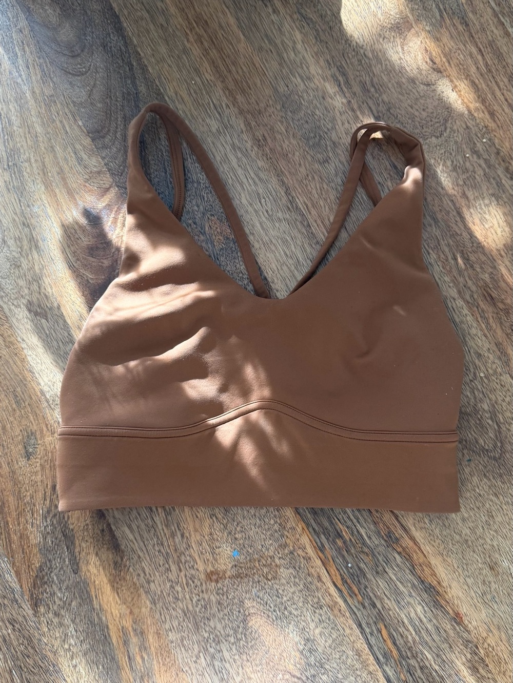 lululemon athletica Chestnut Brown V-Neck Sports Bralette